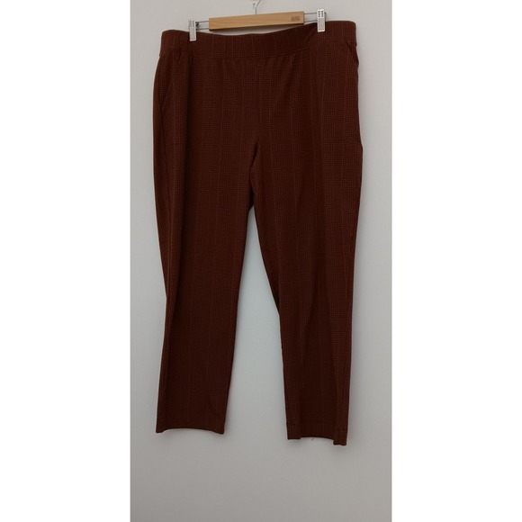 Denim & Co. Pants - Denim & Co. Pants Petite Women's Size 1XP Day Duo Stretch Pocket Dark Brown